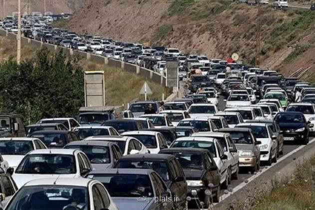 ترافیک در آزاد راه تهران-کرج و قزوین-کرج سنگین است