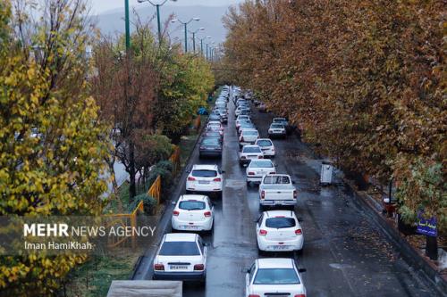 ترافیک سنگین در بعضی مقاطع محور چالوس و بزرگراه تهران- شمال