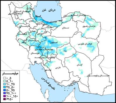 حوضه رودخانه های بین سفیدرود و هراز پرباران ترین حوضه درجه دو کشور