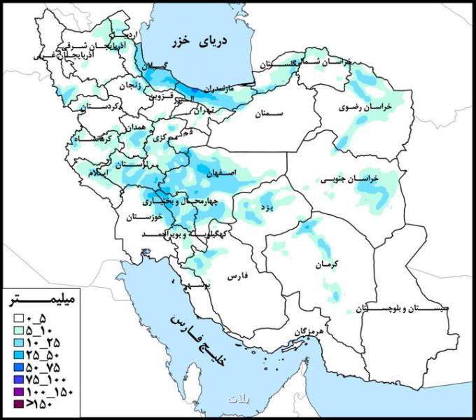 حوضه رودخانه های بین سفیدرود و هراز پرباران ترین حوضه درجه دو کشور